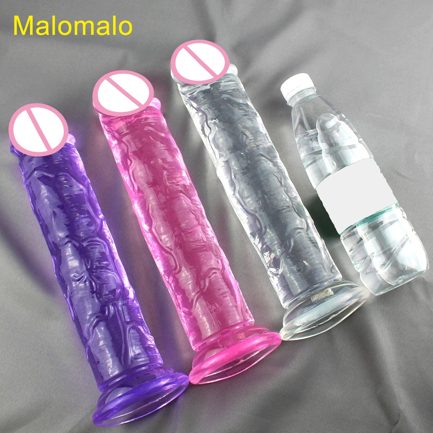 Realistic Soft Jelly Dildo – 6 Sizes, Flexible Suction Cup for Hands-Free Pleasure – Adult Sex Toy for Women, Men & Couples – Vaginal & Anal Stimulation