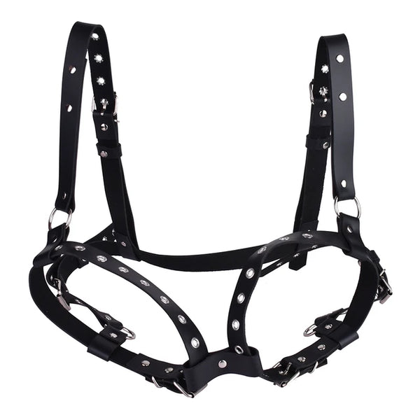 Women's Breast Binding Strap with Nipple Bondage Belt
