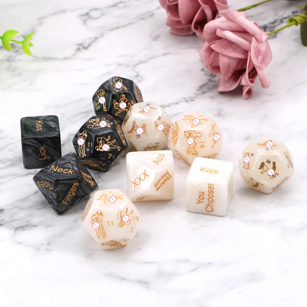 5-Piece Sexy Dice Set for Couples | Fun & Erotic Game for Intimate Moments | Adjustable Positions & Humorous Adult Toy | Perfect for Relationship Bonding & Spice Up Bedroom Fun