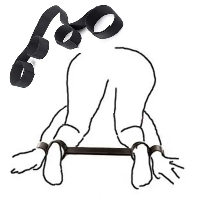 BDSM Bondage Fetish Slave Handcuffs & Ankle Cuffs Adult Games Kit