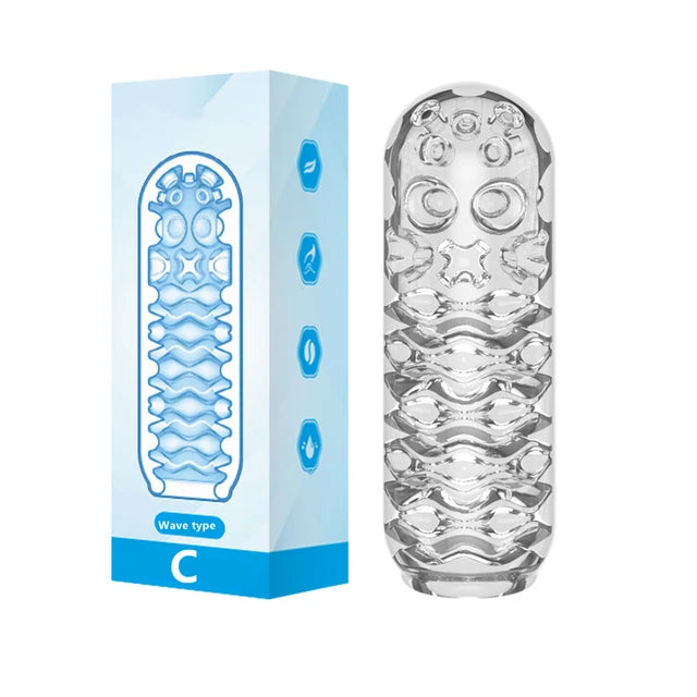 Realistic Transparent Male Masturbator – Silicone Pocket Toy for Men | Intense Pleasure & Endurance Training – Adult Sex Toy for Men