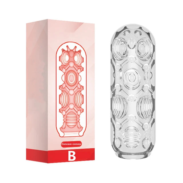 Realistic Transparent Male Masturbator – Silicone Pocket Toy for Men | Intense Pleasure & Endurance Training – Adult Sex Toy for Men