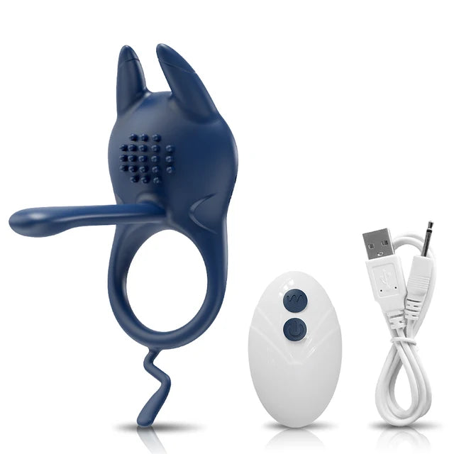 Vibrating Cock Ring for Men: Delay Ejaculation Penis Ring with Clitoral & G-Spot Stimulation