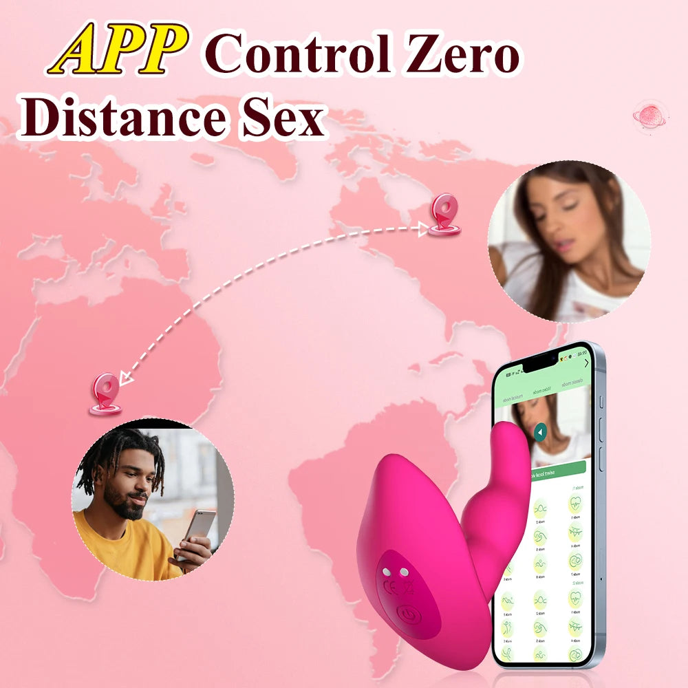 Wireless Control Vibrator for Women: G-Spot and Clitoris Stimulator Panty Vibrator