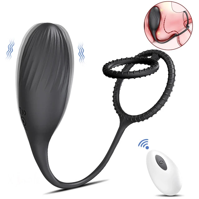 Premium Prostate Massager & Anal Plug – Remote Control Vibrating Butt Plug for Men Sex Toys Masturbation Tools
