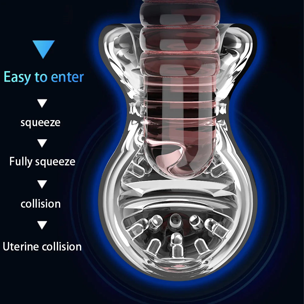 Ultra-Realistic TPE Male Masturbator Cup – Deep Throat Blowjob & Lifelike Vagina Experience Sex Toys For Men Adult
