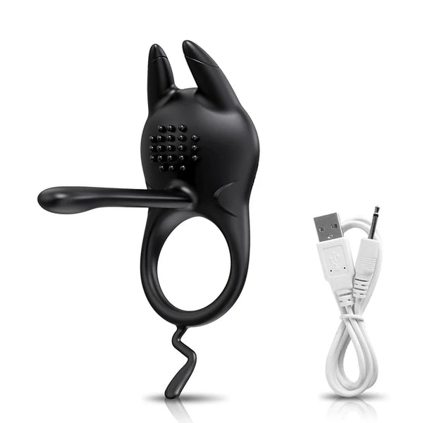 Vibrating Penis Ring for Men Delay Ejaculation Cock Ring Male Penis Massager Clitoral G Spot Stimulation Sex Toys for Couples